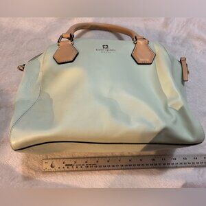 Kate Spade Mint Green/Brown Leather Catherine Street Pippa Satchel​